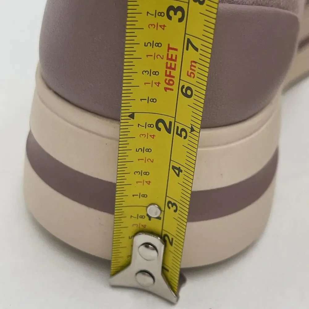Clarks Audreigh Eve Slip On Shoes Womens Mauve Pink Suede Casual Comfort Sz 6.5